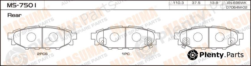  MASUMA part MS-7501 (MS7501) Replacement part