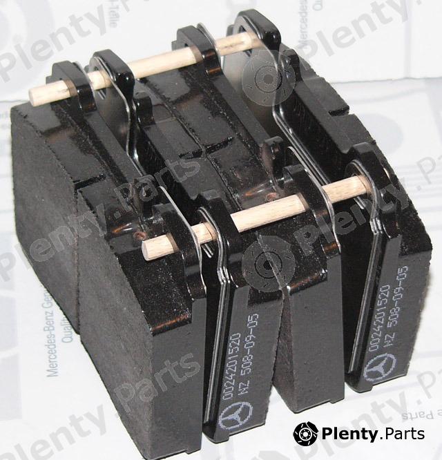 Genuine MERCEDES-BENZ part A0024201520 Brake Pad Set, disc brake