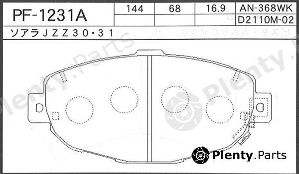  NISSHINBO part PF1231A Replacement part