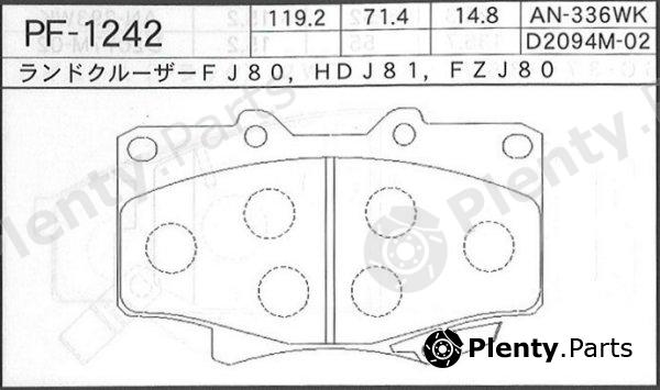  NISSHINBO part PF1242 Replacement part