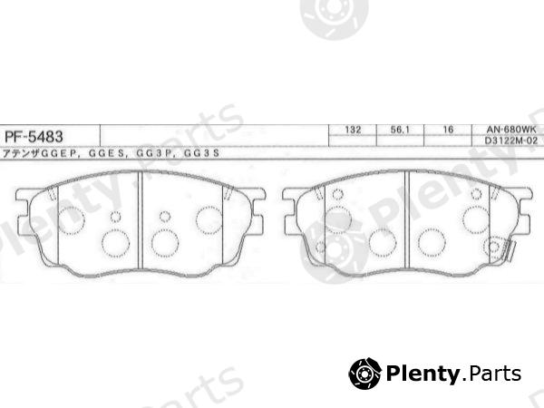  NISSHINBO part PF5483 Replacement part