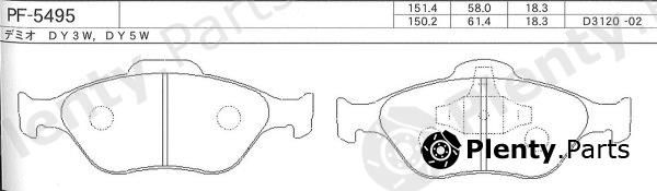  NISSHINBO part PF5495 Replacement part