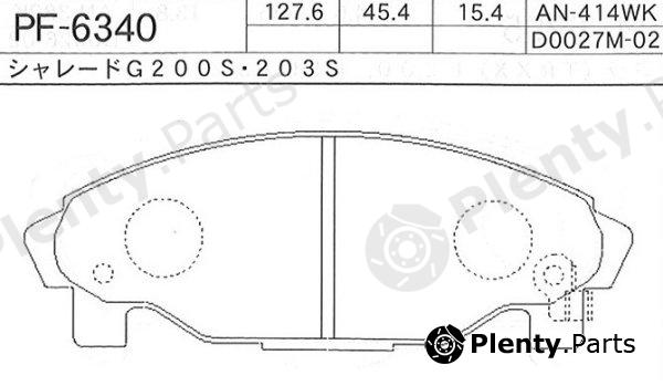  NISSHINBO part PF6340 Replacement part