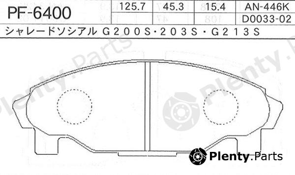  NISSHINBO part PF6400 Replacement part