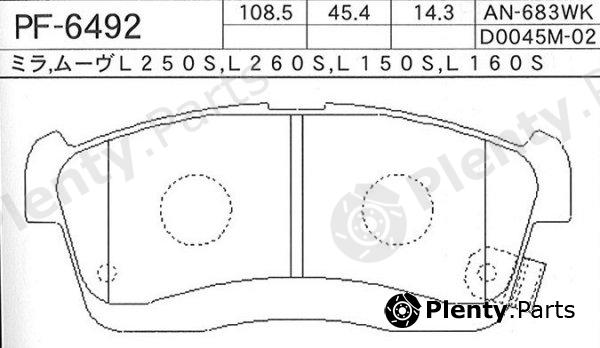  NISSHINBO part PF6492 Replacement part