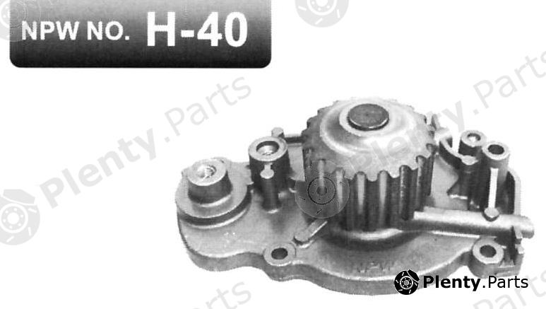  NPW part H40 Water Pump