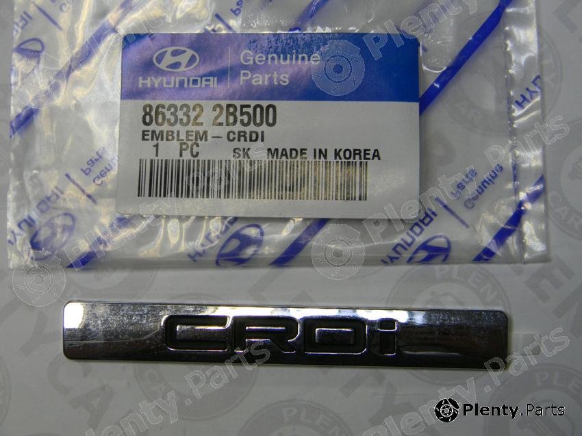 Genuine HYUNDAI / KIA (MOBIS) part 863322B500 Tailgate Emblem