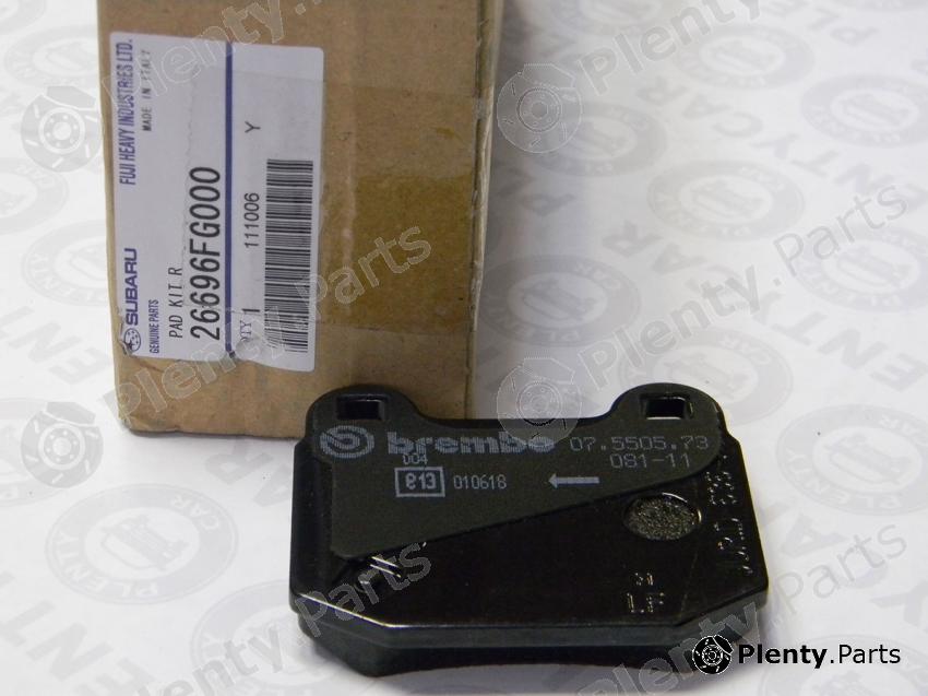 Genuine SUBARU part 26696FG000 Brake Pad Set, disc brake