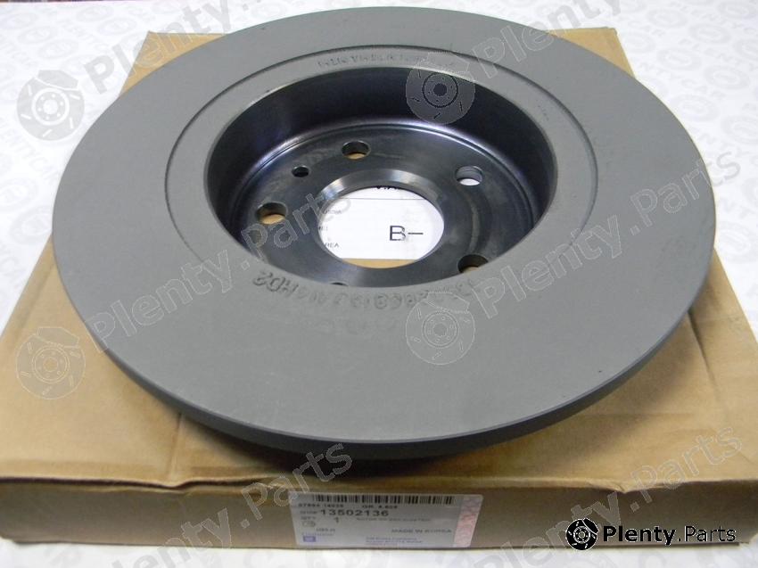 Genuine GENERAL MOTORS part 13502136 Brake Disc