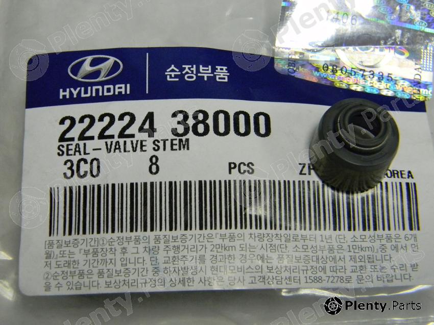 Genuine HYUNDAI / KIA (MOBIS) part 22224-38000 (2222438000) Seal, valve stem