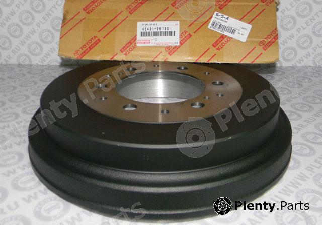 Genuine TOYOTA part 4243126190 Brake Drum