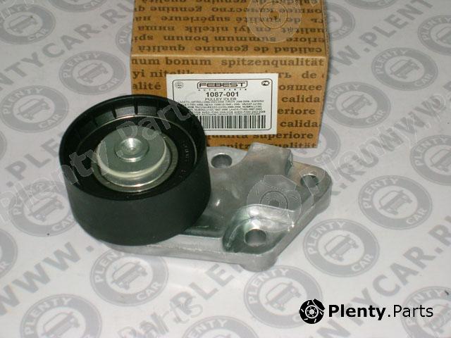  FEBEST part 1087-001 (1087001) Tensioner Pulley, v-ribbed belt