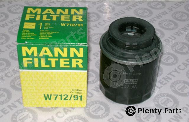  MANN-FILTER part W712/91 (W71291) Oil Filter