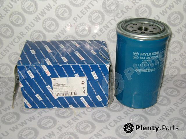 Genuine HYUNDAI / KIA (MOBIS) part 2631027420 Oil Filter