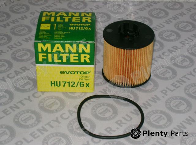  MANN-FILTER part HU712/6x (HU7126X) Oil Filter