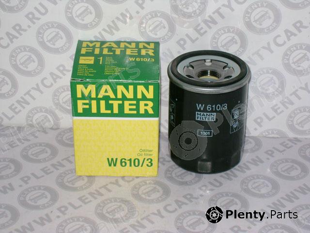  MANN-FILTER part W610/3 (W6103) Oil Filter