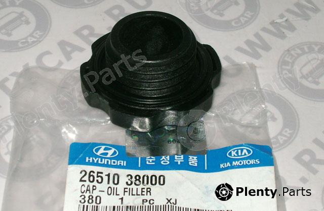 Genuine HYUNDAI / KIA (MOBIS) part 26510-38000 (2651038000) Cap, oil filler