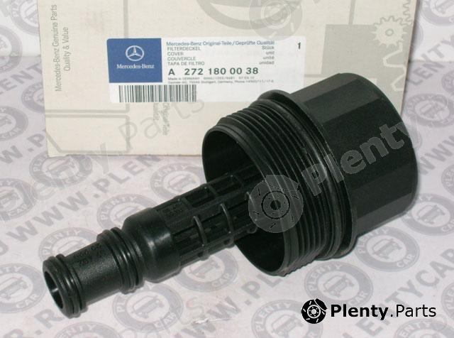 Genuine MERCEDES-BENZ part 2721800038 Cover, oil filter housing