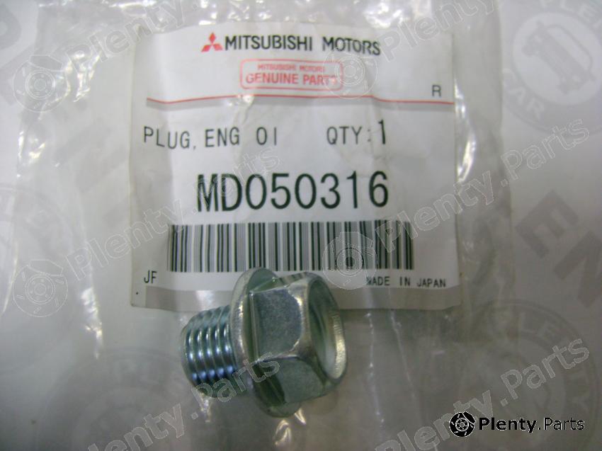 Genuine MITSUBISHI part MD050316 Oil Drain Plug, oil pan