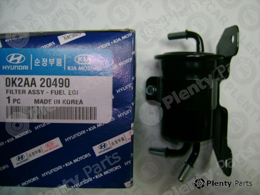 Genuine HYUNDAI / KIA (MOBIS) part 0K2AA-20-490 (0K2AA20490) Fuel filter