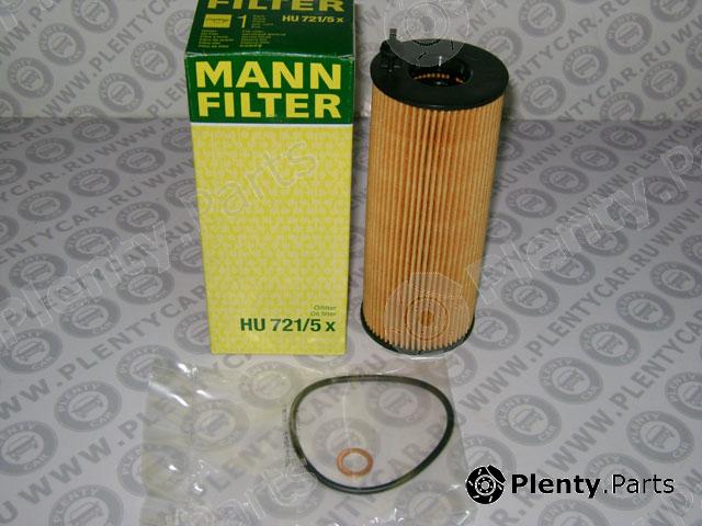  MANN-FILTER part HU721/5x (HU7215X) Oil Filter