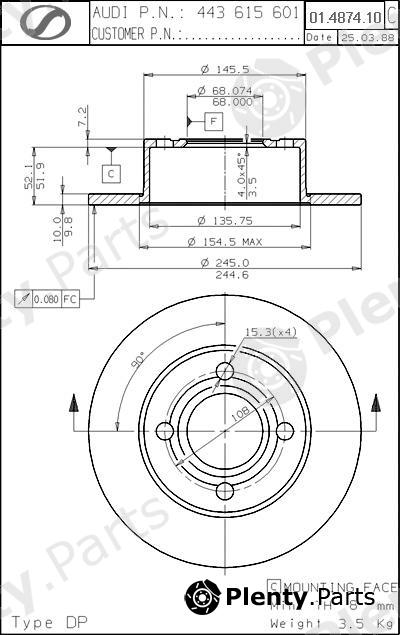 SPARTECH part AD01.4874.10 (AD01487410) Replacement part