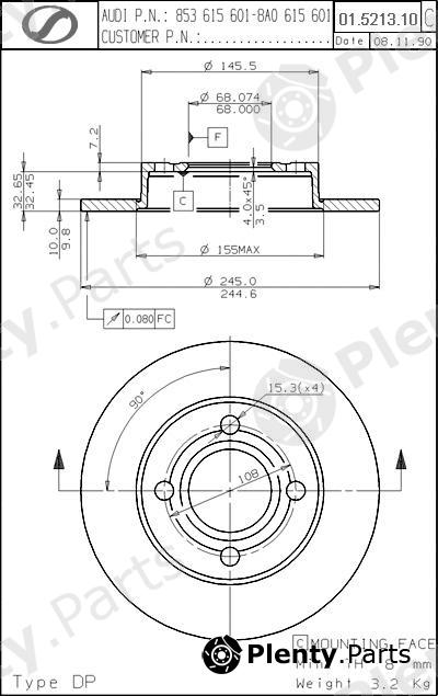  SPARTECH part AD01.5213.10 (AD01521310) Replacement part
