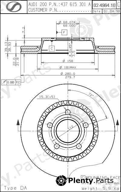  SPARTECH part AD02.4964.10 (AD02496410) Replacement part