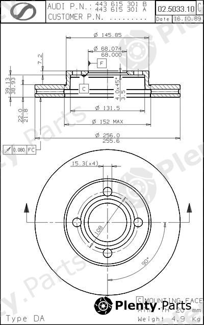  SPARTECH part AD02.5033.10 (AD02503310) Replacement part