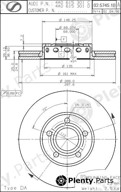  SPARTECH part AD02.5745.10 (AD02574510) Replacement part