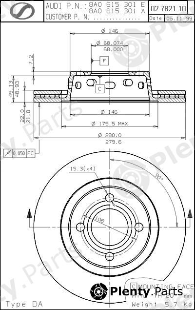  SPARTECH part AD02.7821.10 (AD02782110) Replacement part