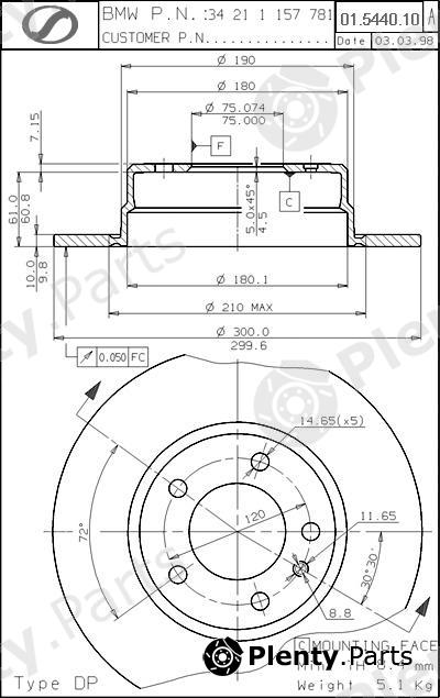  SPARTECH part BM01.5440.10 (BM01544010) Replacement part
