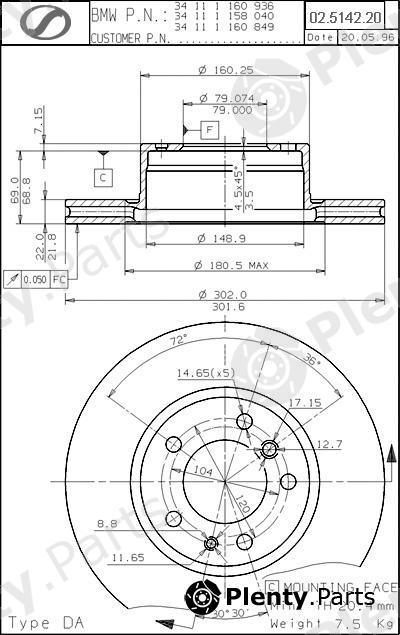 SPARTECH part BM02.5142.20 (BM02514220) Replacement part