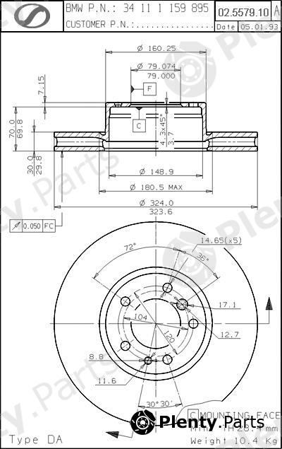  SPARTECH part BM02.5579.10 (BM02557910) Replacement part