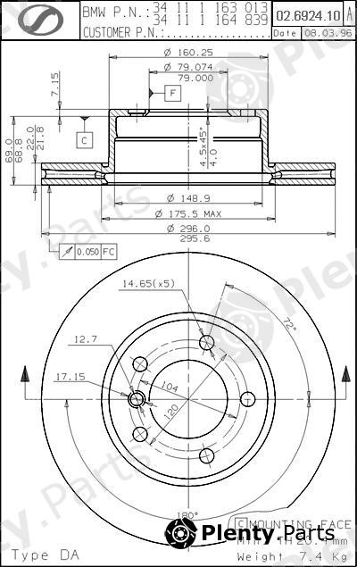  SPARTECH part BM02.6924.10 (BM02692410) Replacement part