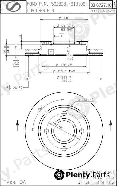  SPARTECH part FD02.6727.10 (FD02672710) Replacement part