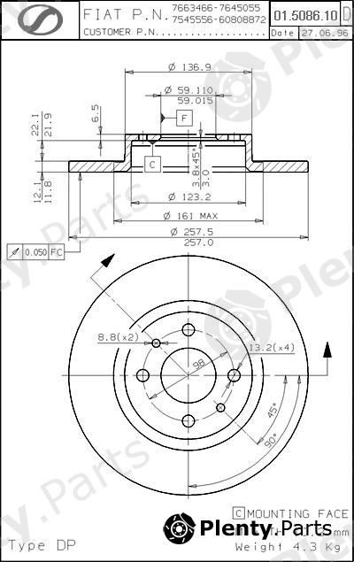  SPARTECH part FT01.5086.10 (FT01508610) Replacement part