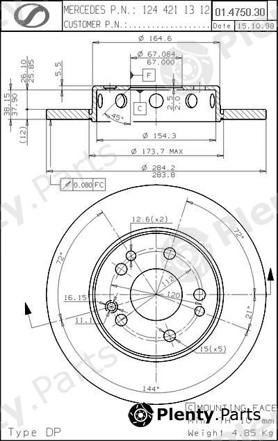  SPARTECH part MR01.4750.30 (MR01475030) Replacement part