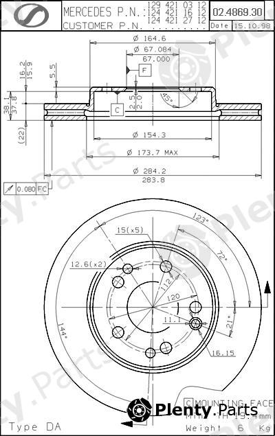  SPARTECH part MR02.4869.30 (MR02486930) Replacement part