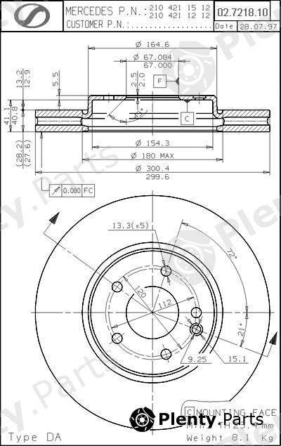  SPARTECH part MR02.7218.10 (MR02721810) Replacement part