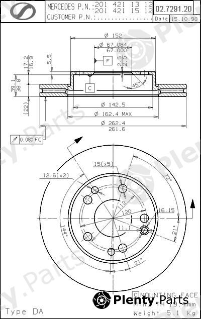  SPARTECH part MR02.7291.20 (MR02729120) Replacement part