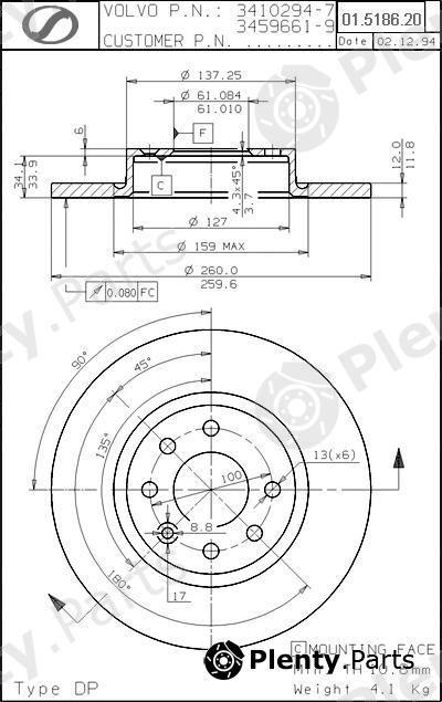  SPARTECH part VL01.5186.20 (VL01518620) Replacement part