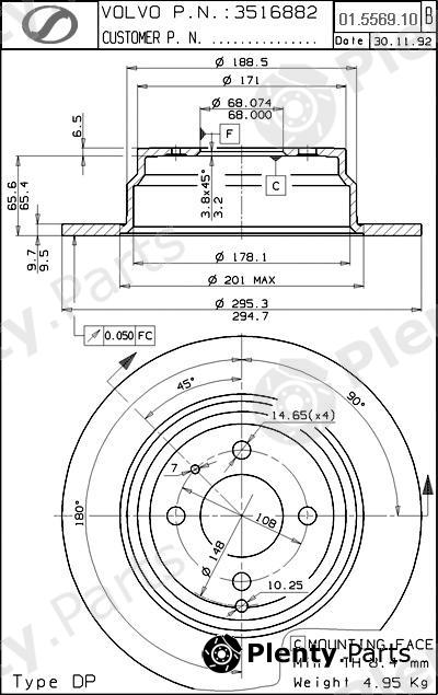  SPARTECH part VL01.5569.10 (VL01556910) Replacement part