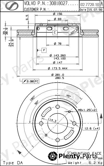  SPARTECH part VL02.7720.10 (VL02772010) Replacement part