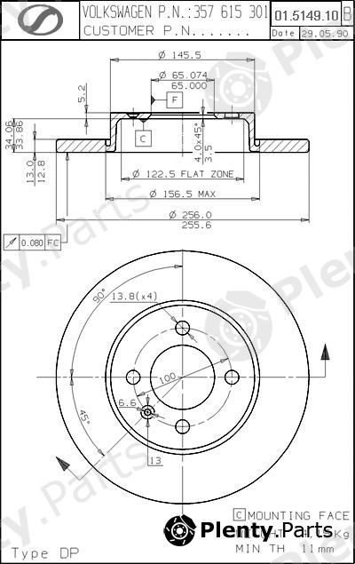  SPARTECH part VW01.5149.10 (VW01514910) Replacement part