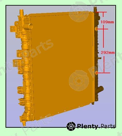 Genuine SSANGYONG part 2131009252 Radiator, engine cooling