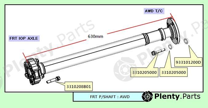 Genuine SSANGYONG part 3310009502 Replacement part