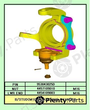 Genuine SSANGYONG part 4121109005 Stub Axle, wheel suspension