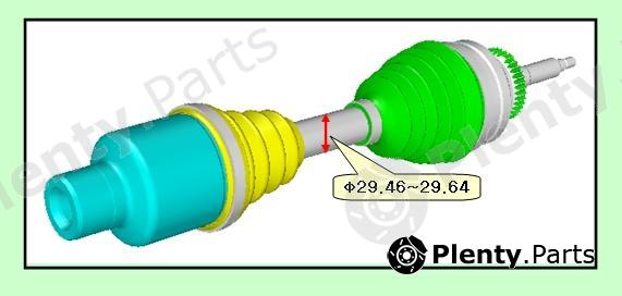 Genuine SSANGYONG part 4130009002 Joint Kit, drive shaft