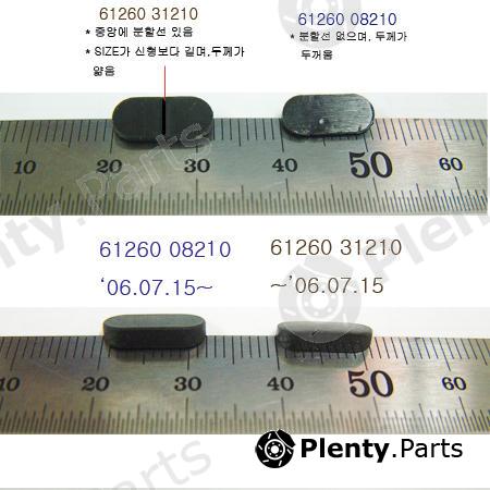 Genuine SSANGYONG part 6126031210 Replacement part